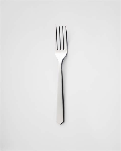 prada container with fork|Steel Gray Serving Fork .